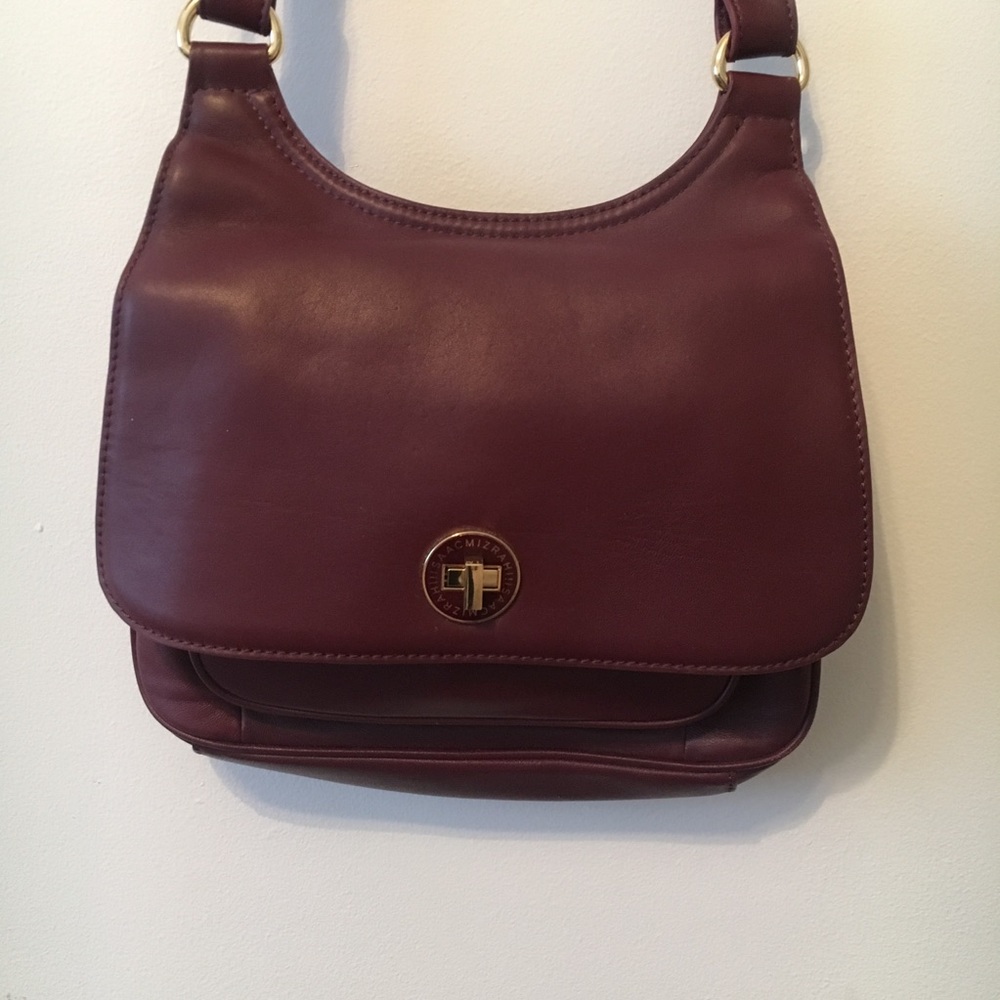 Isaac Mizrahi leather crossbody purse